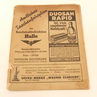 Kursbuch DR Rbd Halle Sommerfahrplan 1952