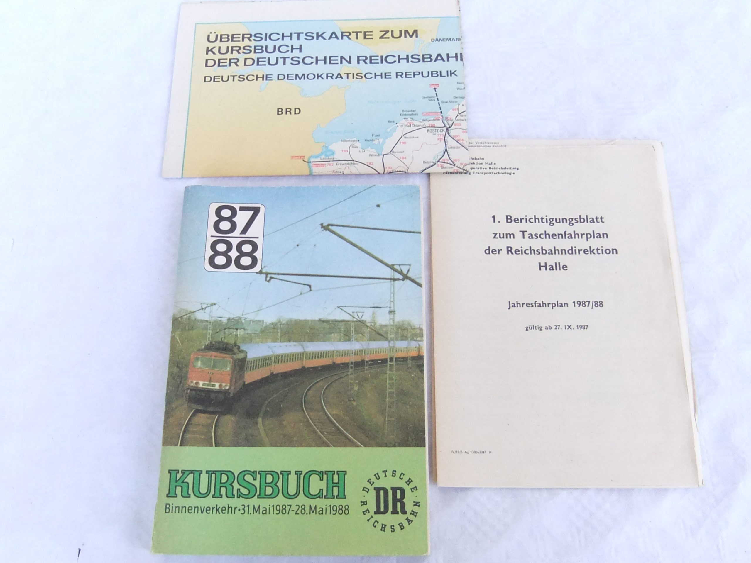 Kursbuch DR Binnenverkehr 1987/88