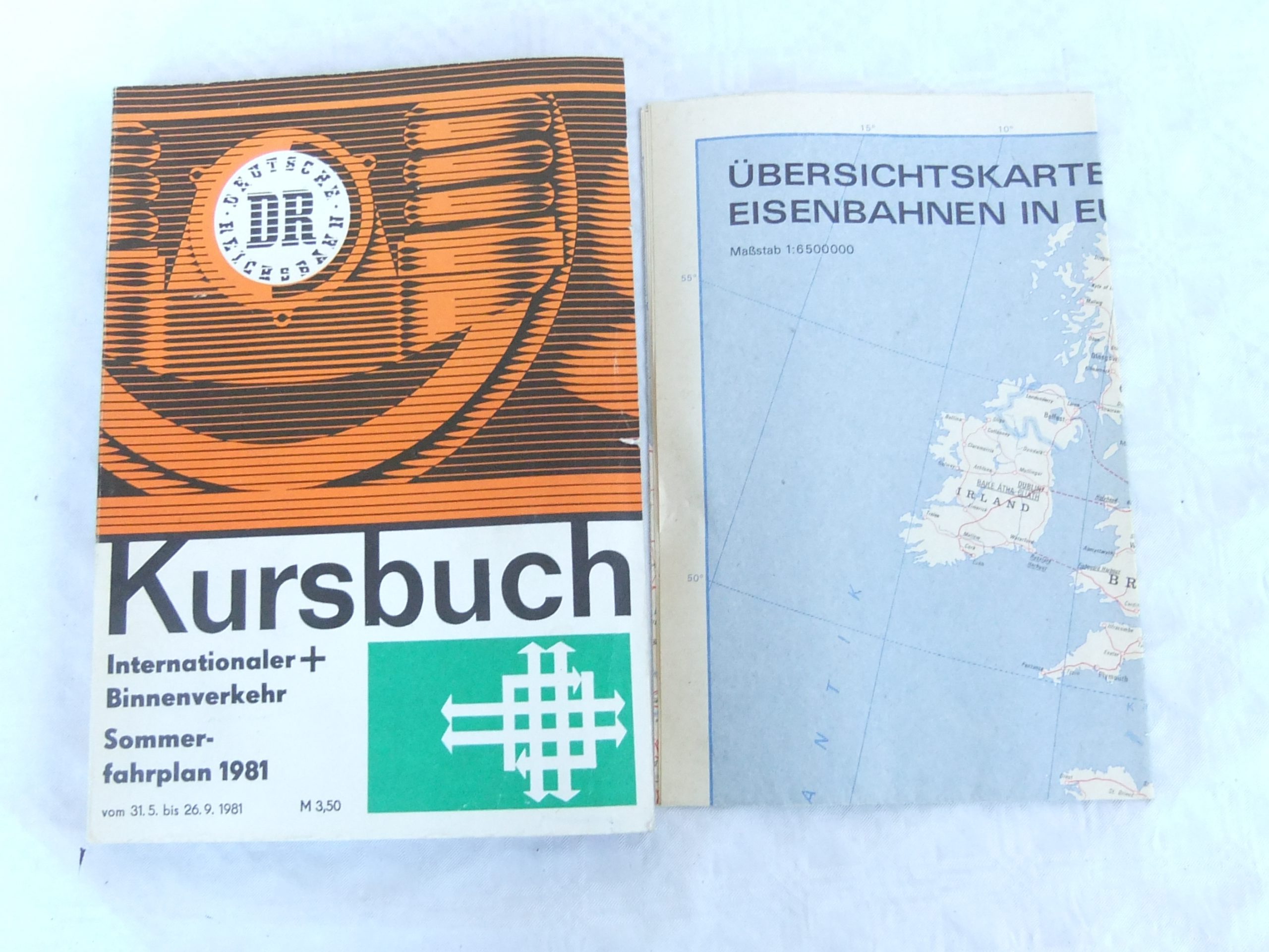 Kursbuch DR Binnen-und Internationaler Verkehr 1981 Sommerfahrplan
