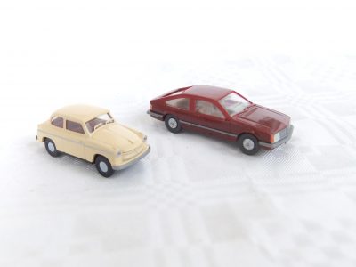 Wiking HO 2 Wiking PKW Opel Monza und LLoyd