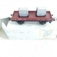 Piko/Dietzel HO  Niederbordwagen mit Stückgut-Behältern DR  Ep.III