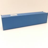 Evemodel HO Zubehör blauer 40ft Container unbedruckt