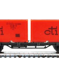 BTTB TT 14523  2-achs. Containerwagen mit 2 Containern “Cti”