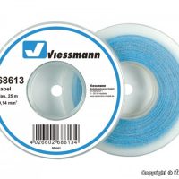 Viessmann 68613 Kabel auf Abrollspule 0,14 mm², blau, 25 m