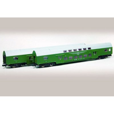 Kühn N-Spur Doppelstockwagen-Set DR Ep.IV