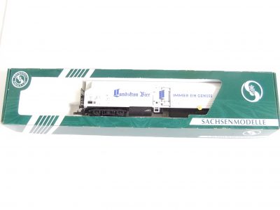 Sachsenmodelle 16253.1 HO Kühlwagen MK4 "Landskron Brauerei" weiß