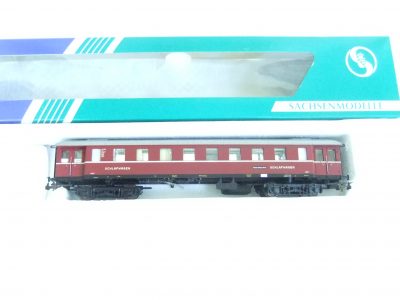 Sachsenmodelle 14419 HO 4-achs.Behelfsschlafwagen DR Ep.III mit Innenbeleuchtung