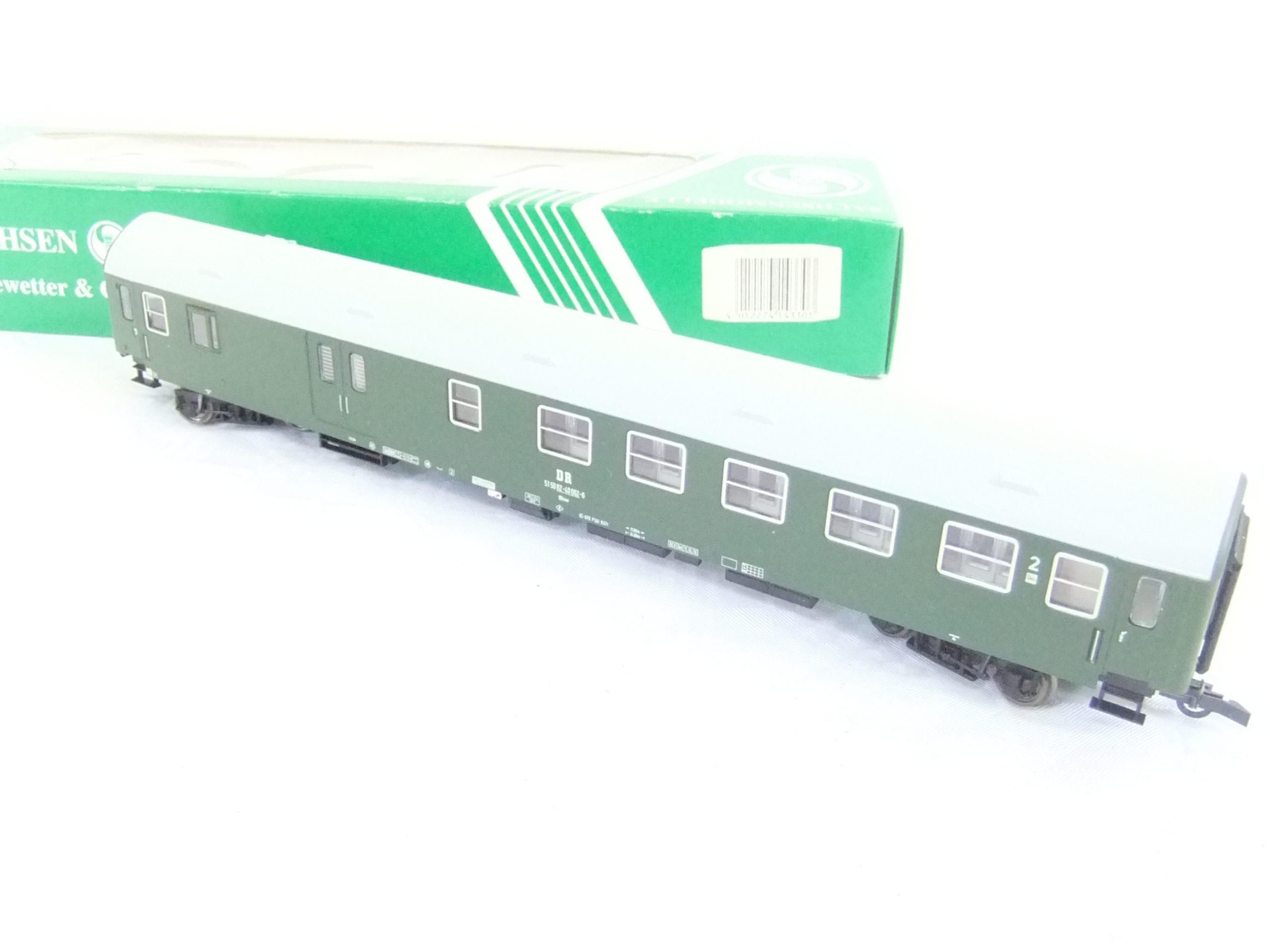 Sachsenmodelle 14330 HO 4-achs.Y Halbgepäckwagen mit Kanzel DR Ep.IV – Bild 2