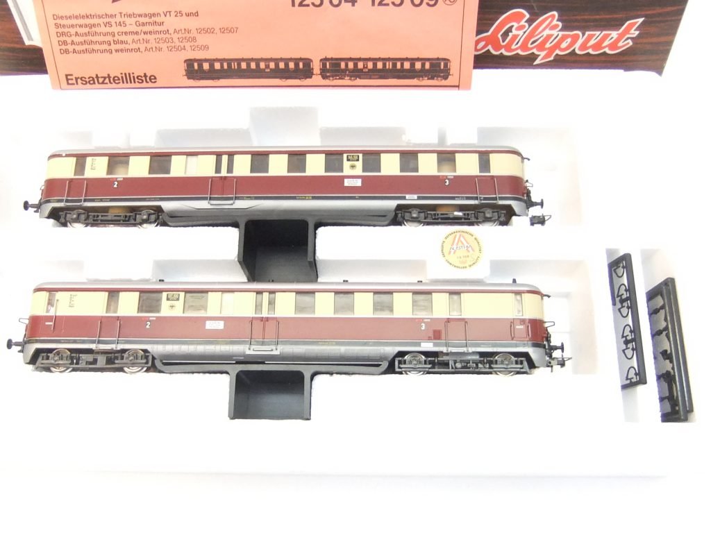 Liliput 125 02 HO VT 137 mit BW DRG Ep.II » Modellbahn Nütz