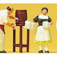 Preiser HO 10210 „Wirte,Kellner,Bedienung“ | 5 Figuren mit Getränke