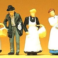 Preiser HO 12193 Am Kolonialwarengeschäft um 1900