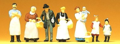 Preiser HO 12193 Am Kolonialwarengeschäft um 1900