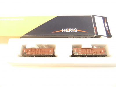 Heris 80036 TT  Set 2 offene Güterwagen Bauart "Villach" DR Ep.III