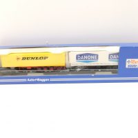 Roco 1901 HO Doppelwagen mit Trailerladung DB Ep.V/VI