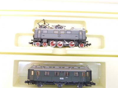 Minitrix 1018 N-Spur Zug-Set ´Reichsbahn Reisezug´ mit E-Lok E 36 DRG – Bild 4