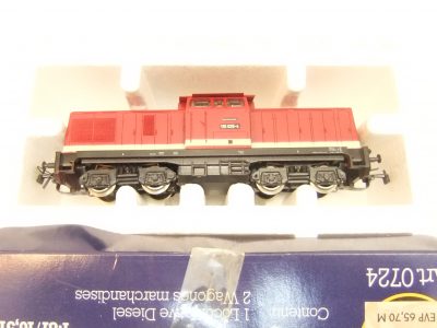 Piko HO Güterzugset BR 110 mit Klappdeckel-und Zementsilowagen DR Ep.IV – Bild 2