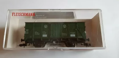 Fleischmann 5351K HO 2-achs.Gerätewagen für Kranzug DB Ep.III