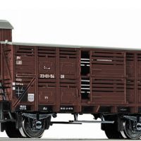 Fleischmann 5764 HO 2-achs.Kleinviehwagen  mit Bremserhaus Bauart V DR Ep.III
