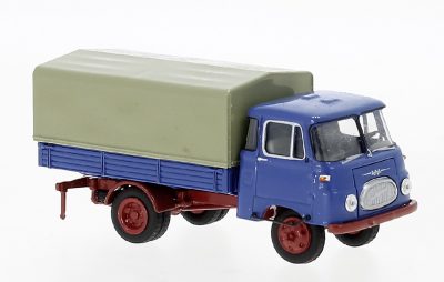 Brekina 30528 HO IFA Robur LO 2500 Pritsche/Pl. blau/rot