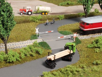 Auhagen 6/18 TT Bahnübergang  Handbetrieb