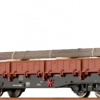 Brawa 47003 HO Schwerlastwagen RRym DR Ep.III mit Ladegut
