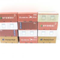 Zubehör  HO  12St  20`Container aus Bastelbogen