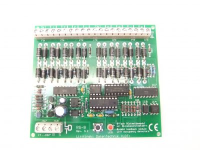 Litfinski  8-fach Rückmeldemodul mit Gleisbesetztmeldern  RS-8
