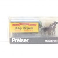 Preiser 30455 HO Pferdegespann Möbelwagen