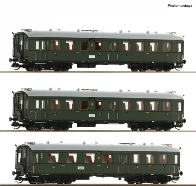 Roco 6280001 TT 3er Set Personenwagen 'Altenberger'  DRG  Ep.II