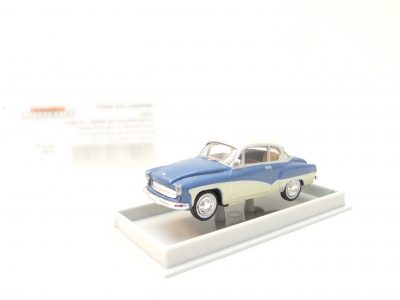 Brekina 27150 HO PKW Wartburg 311  Coupe  brillantblau/elfenbein