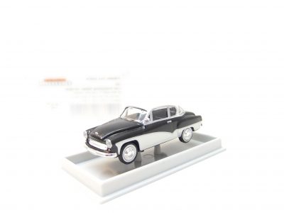Brekina 27154 HO PKW Wartburg 311  Coupe  schwarz/weiß