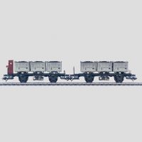 Märklin 48946 HO 2 Behältertragwagen Bt 10 DB Ep.III