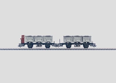 Märklin 48946 HO 2 Behältertragwagen Bt 10 DB Ep.III