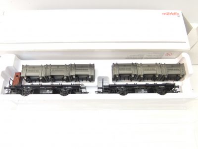 Märklin 48946 HO 2 Behältertragwagen Bt 10 DB Ep.III – Bild 2