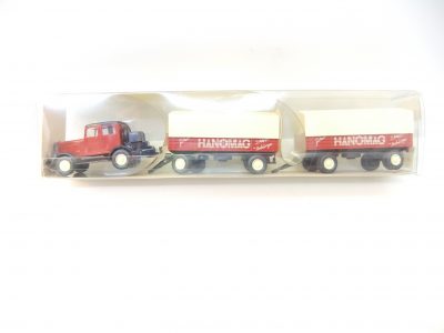 Wiking 85029 HO  Hanomag ST 100 Zugmaschine mit zwei Anhängern – Bild 2