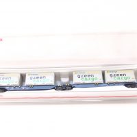 Hobbytrain H23718-4  N-Spur Containertragwagen DBAG  Green Cargo XXL