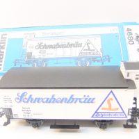 Märklin 4680 HO 2-achs. Kühlwagen mit Bh „Schwabenbräu“ DRG Ep.II