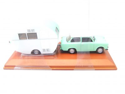 Atlas Modellauto PKW Trabant 601 mit Wohnanhänger "Würdig 301" – Bild 2