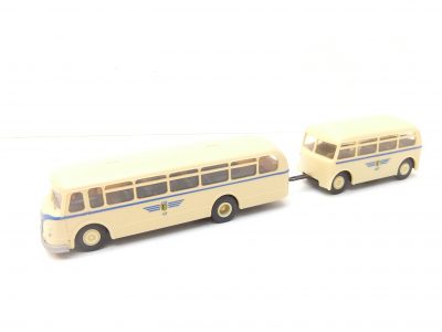 BEKA/Espewe HO IFA/Horch H6B Bus mit Anhänger "Leipziger Verkehrsbetriebe" – Bild 2