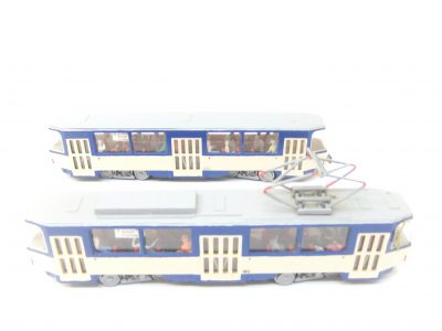 Herrmann & Partner 22081D HO Straßenbahn Tatra Kt4d "Leipziger Verkehrsbetriebe"