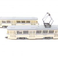 Herrmann&Partner 23257 HO Straßenbahn Tatra T4d mit Beiwagen „Leipziger Verkehrsbetriebe“