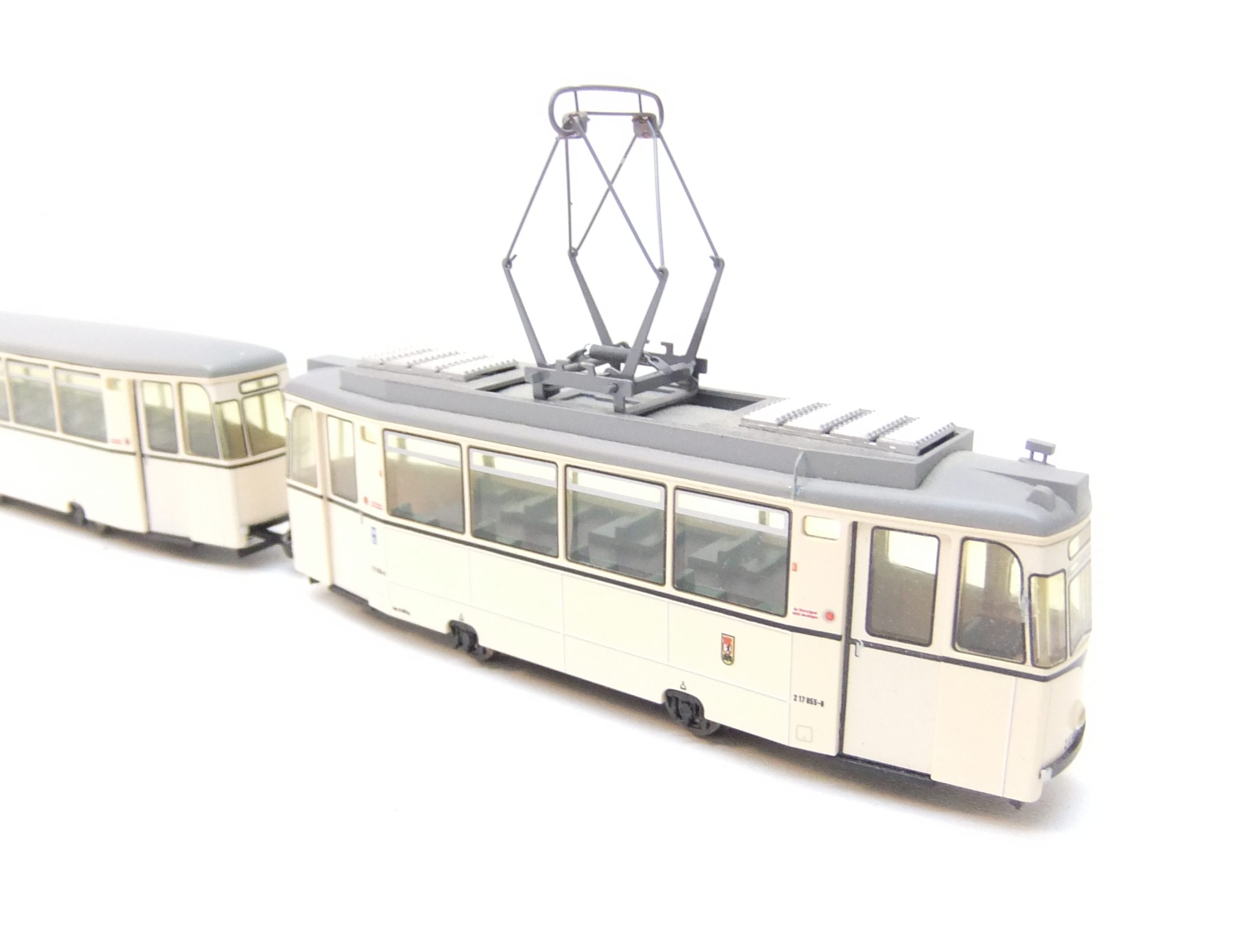 Herrmann&Partner 14219B HO StraßenbahnET54 mit 2 BeiwagenEB54 "Leipziger Verkehrsbetriebe" – Bild 2