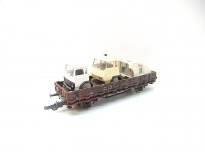 Roco 46031 HO 2-achs. Rungenwagen DB Ep.IV mit Beladegut – Bild 2