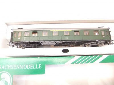 Sachsenmodelle 14202AB HO 1./2. Klasse D-Zug Hechtwagen DR Ep.III  LED Innenbeleuchtung