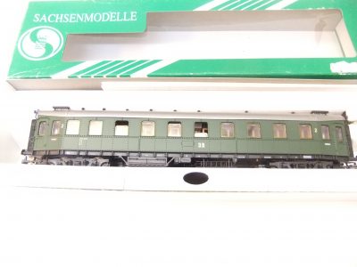 Sachsenmodelle 14202B HO 2. Klasse D-Zug Hechtwagen DR Ep.III  LED Innenbeleuchtung