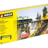 Noch 67027 HO Laser-Cut Bausatz  Fischbauchbrücke mit Brückenköpfen