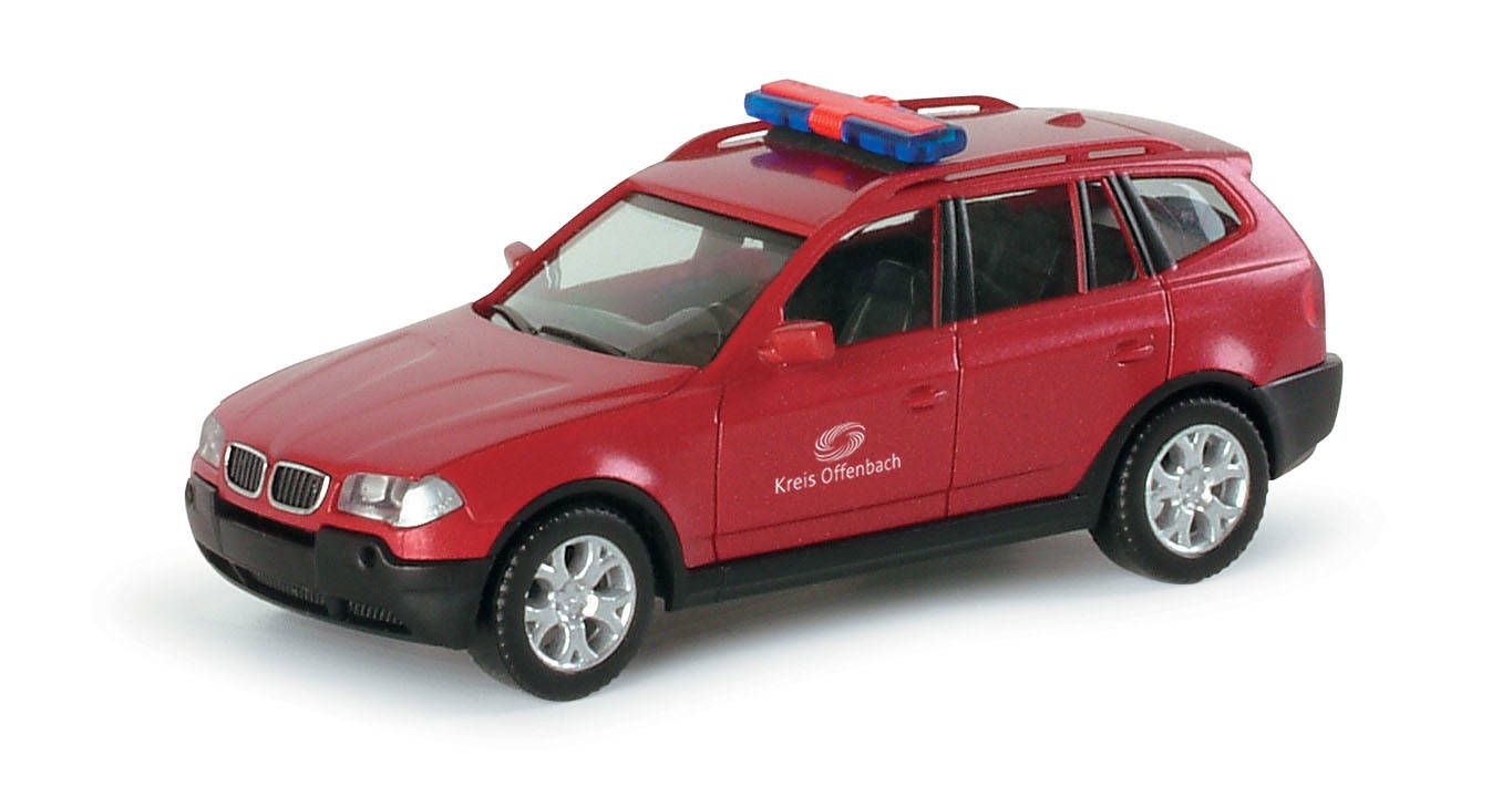 Herpa 046619 HO PKW BMW X3S "Feuerwehr Offenbach"