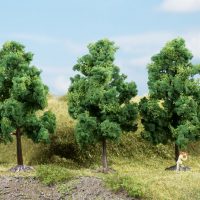 Auhagen 70938 HO/TT  Laubbäume dunkelgrün 11 cm