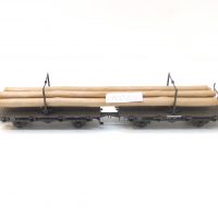 Fleischmann 5223 HO Drehschemelwagen-Set mit Holzladung DRG  Ep.II