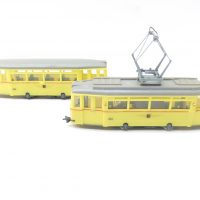 Herrmann&Partner 14219B HO StraßenbahnET54 mit 1 BeiwagenEB54 „Dresdner Verkehrsbetriebe“